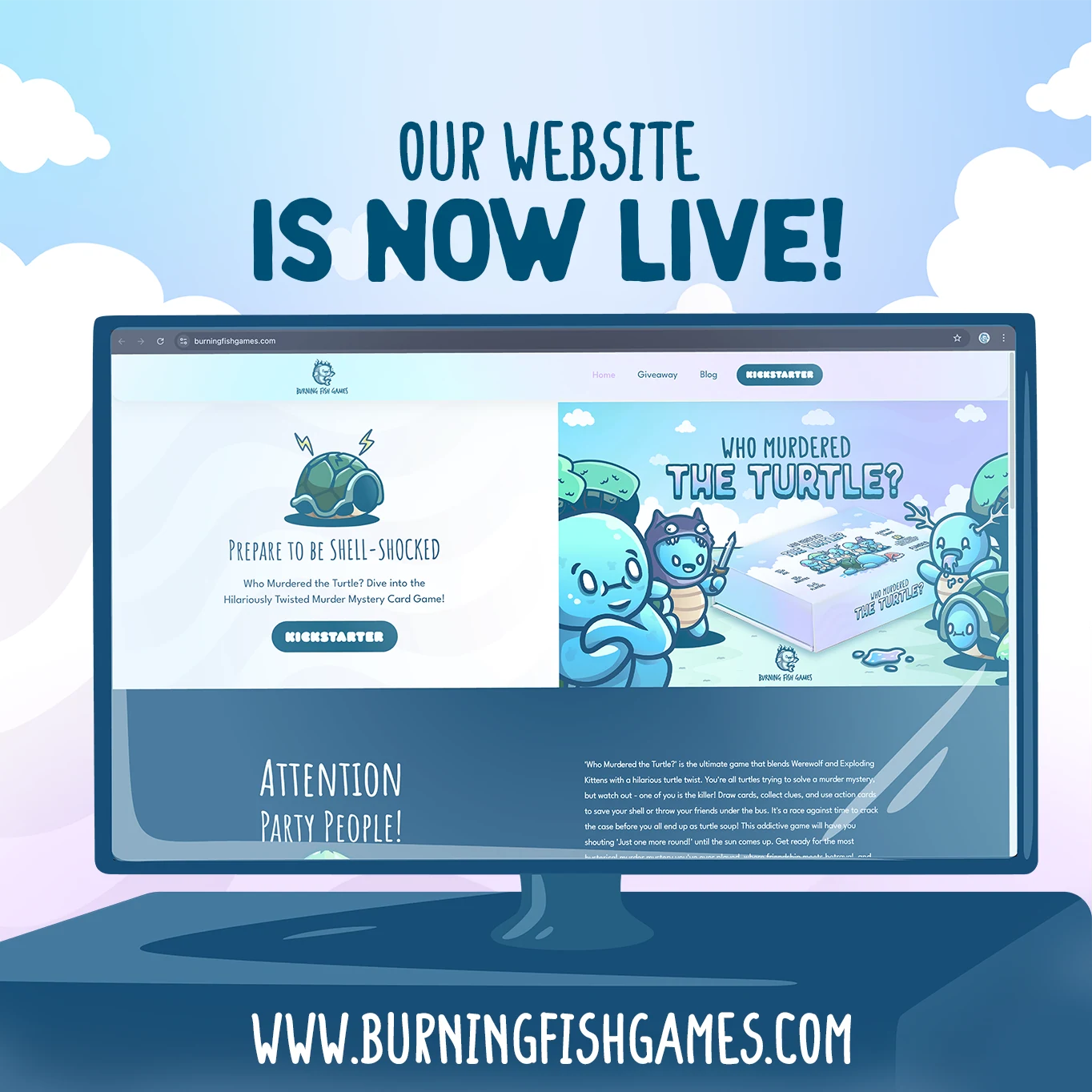 Burning Fish Games Launches Website, Set to Release New Card Game on Kickstarter