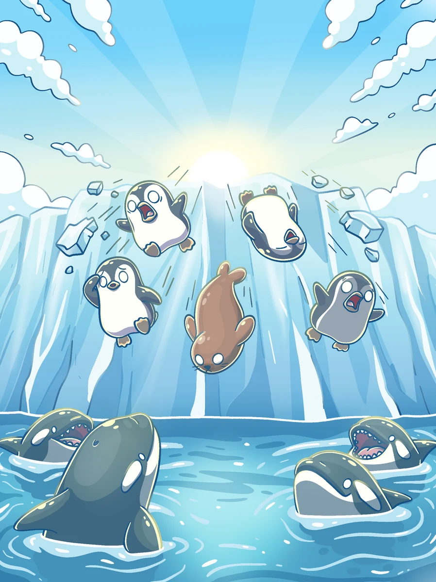 Squishy’s Descent official Burning Fish Games artwork