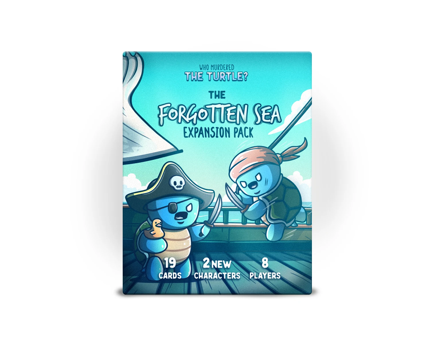 Original Forgotten Sea turquoise expansion pack front on white